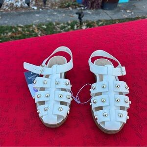 Women's Winnie Studded Fisherman Sandals - Universal Thread Off-White size 6.5